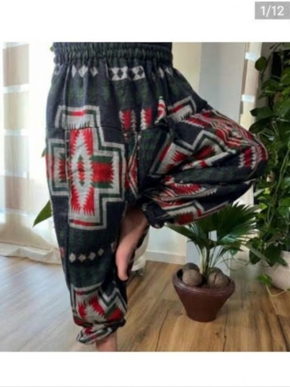Ark Imports 100% Wool Harem Pants One Size